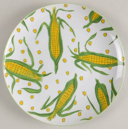 Vegetable Polka Dot Dinner Plate