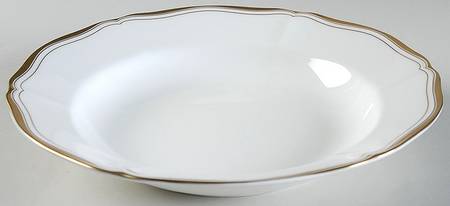 Classic Gold Large Rim Soup Bowl