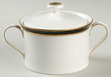 Newport Black Sugar Bowl & Lid