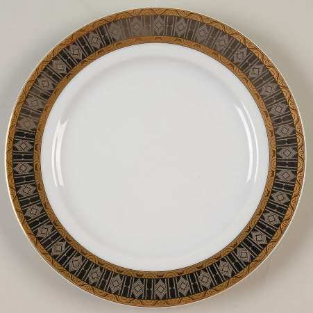 Platinum with Gold Salad Plate
