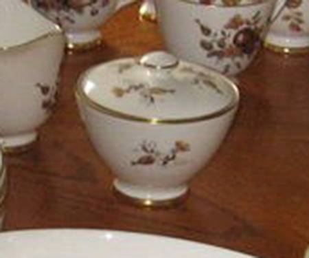 Golden Fruit Sugar Bowl & Lid