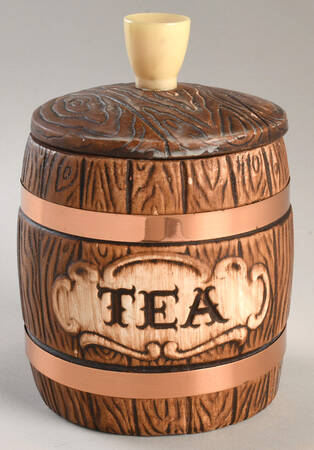 Barrel Tea Canister & Lid