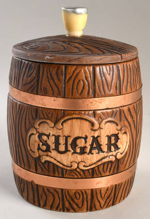 Barrel Sugar Canister & Lid
