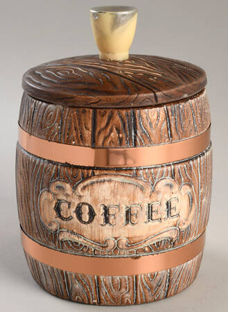 Barrel Coffee Canister & Lid