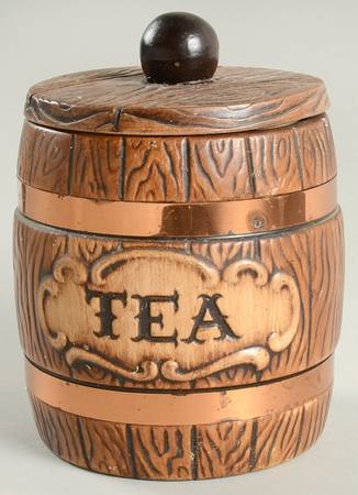 Barrel Tea Canister & Lid