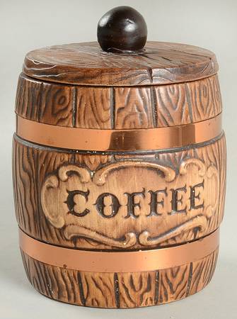 Barrel Coffee Canister & Lid