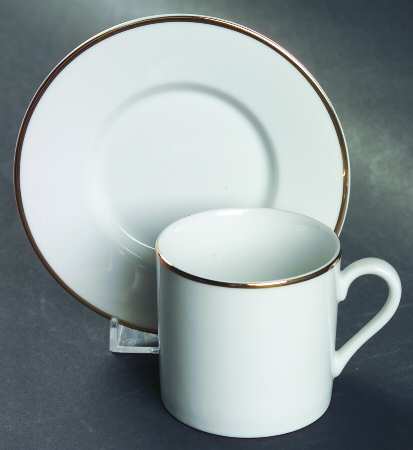 TIC10 Flat Demitasse Cup & Saucer Set