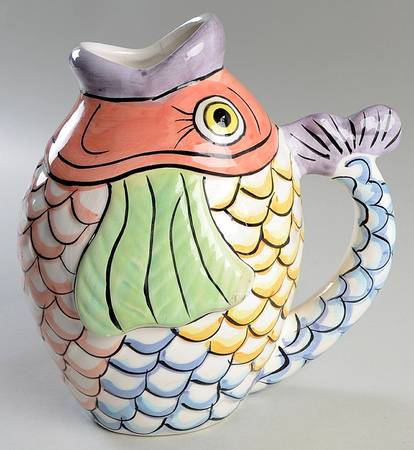 Pescada (Blue Trim) 64 Oz Pitcher