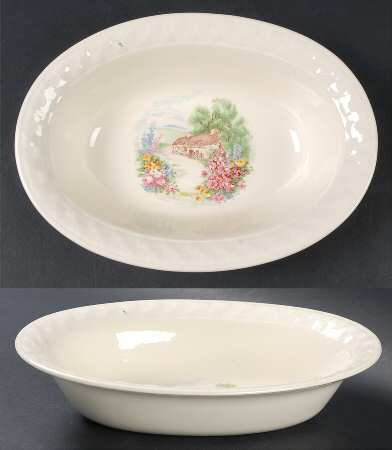 1293 1-2 9" Oval Vegetable Bowl