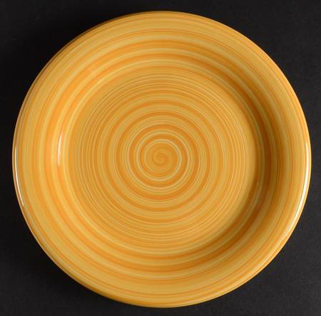 Spirale Orange Salad Plate