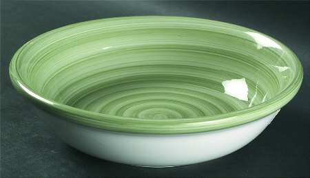 Spirale Green 8" Individual Pasta Bowl