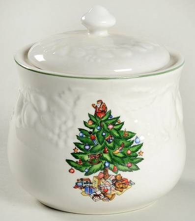 Christmas Time Sugar Bowl & Lid
