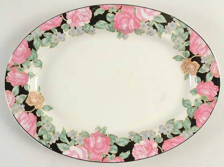 Victorian Chintz 12" Oval Serving Platter