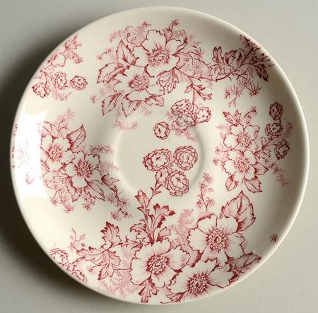 Dogwood Pink (Coupe, Smooth, White) Saucer