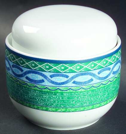 Mediterranean Sugar Bowl & Lid