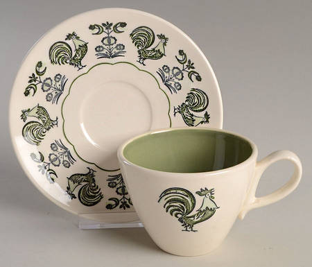 Summer Morn Flat Cup & Saucer Set
