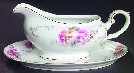 Dream Rose Gravy Boat & Underplate/Relish