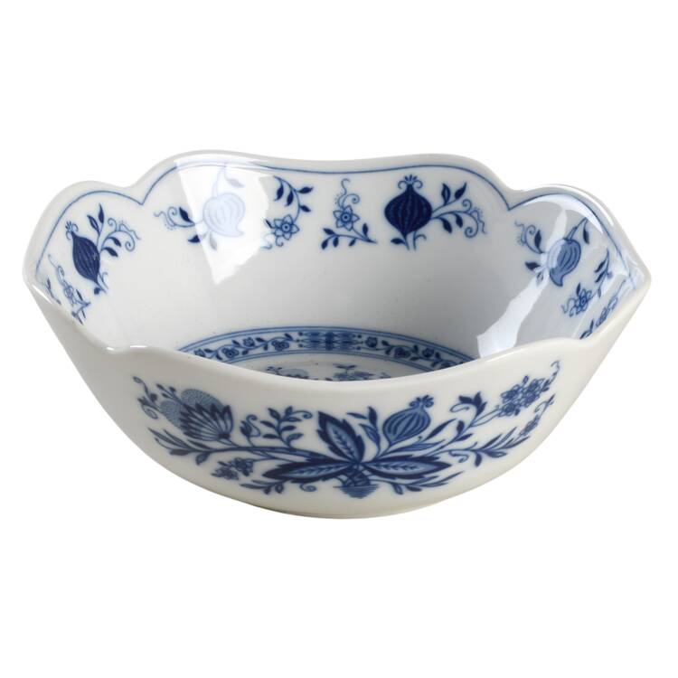 Blue Onion 8" Square Bowl by Tirschenreuth
