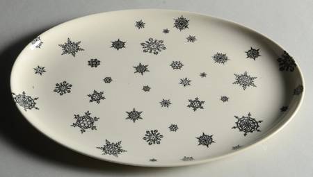 Midnight 13" Oval Serving Platter