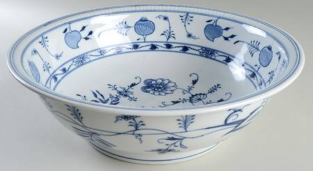 Blue Onion (Smooth) Bowl for Large Pitcher & Bowl Set