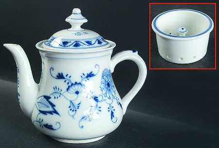 Blue Onion (Smooth) Teapot & Lid with Infuser