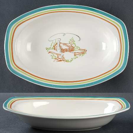Pioneer 9" Oval Vegetable Bowl