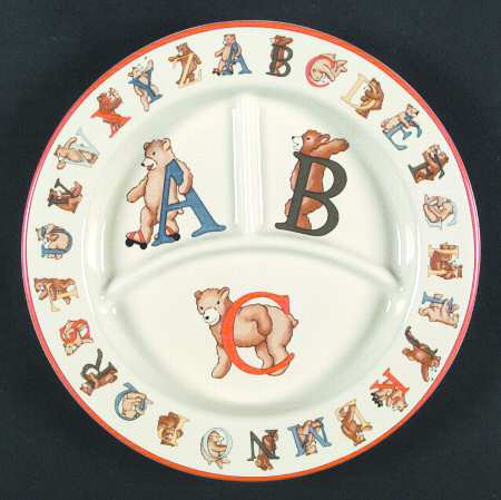 Alphabet Bears Child's Plate