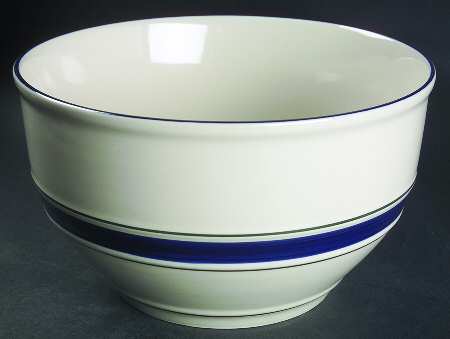 Blue Crock (Blue Edge) 10" Mixing Bowl