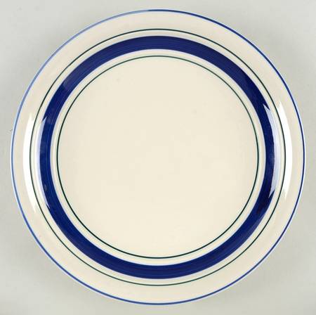 Blue Crock (Blue Edge) 12" Chop Plate (Round Platter)