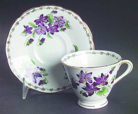 Woodland Footed Cup & Saucer Set