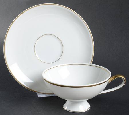 Golden Mist Footed Cup & Saucer Set