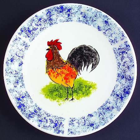 Country Barn Rooster Bread & Butter Plate