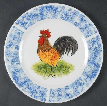 Country Barn Rooster Bread & Butter Plate