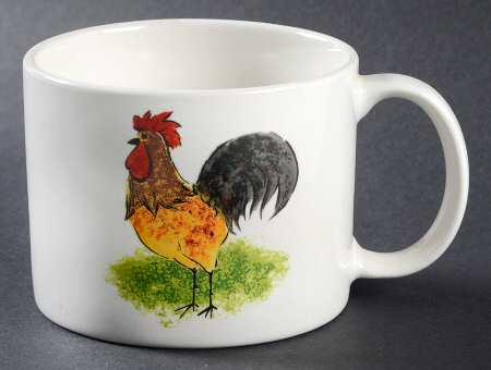 Country Barn Rooster Soup Mug