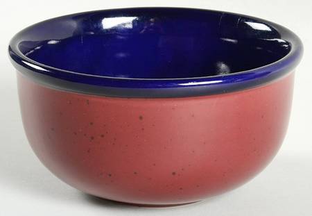 Images Blue Red Coupe Soup Bowl