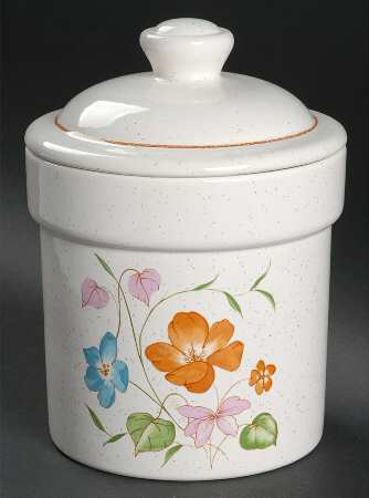 Poppy (Off White Background) Medium Canister & Lid
