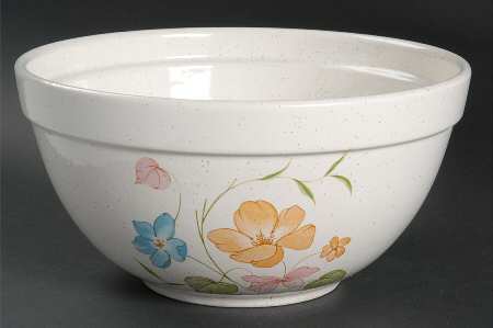 Poppy (Off White Background) 8" Mixing Bowl