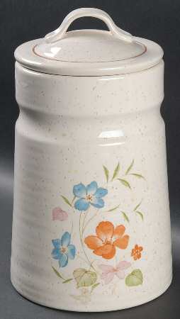 Poppy (Off White Background) Large Storage Jar & Lid