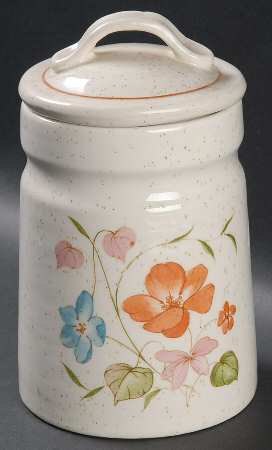 Poppy (Off White Background) Storage Jar & Lid