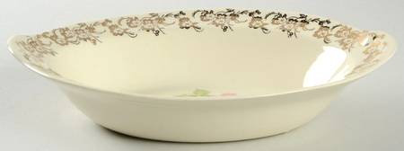1958-1-2 9" Oval Vegetable Bowl