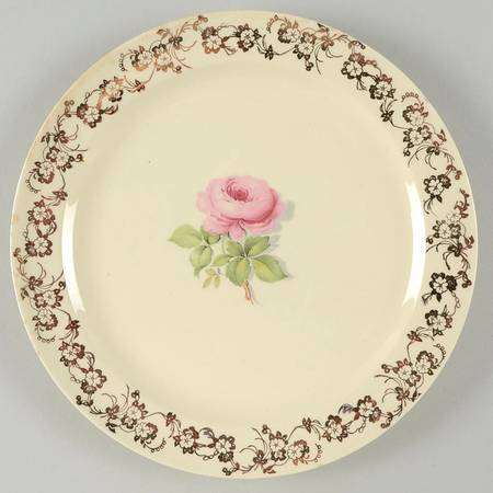 1958-1-2 Luncheon Plate