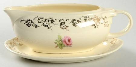 1958-1-2 Gravy Boat & Underplate