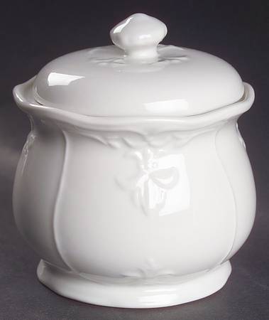 Versailles Off White Sugar Bowl & Lid