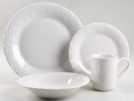Versailles Off White 4 Piece Place Setting