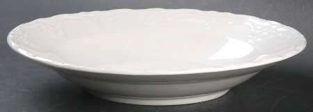 Versailles Off White Large Rim Soup Bowl