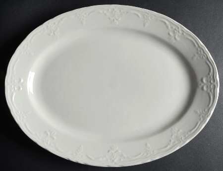Versailles Off White 13" Oval Serving Platter