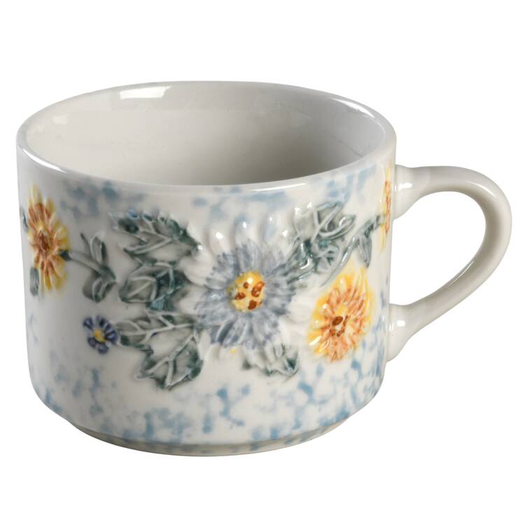 Daisy Patch Flat Cup