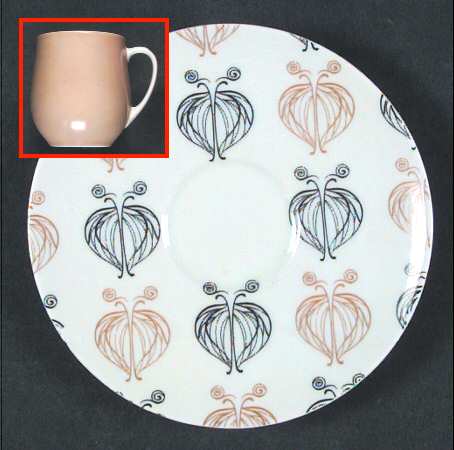 THO138 Flat Demitasse Cup & Saucer Set