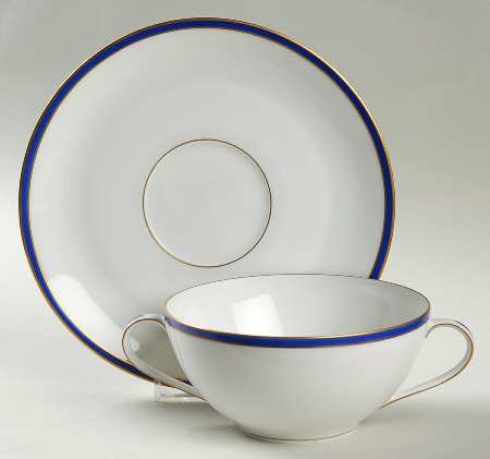TIC16 Flat Cream Soup Bowl & Saucer Set