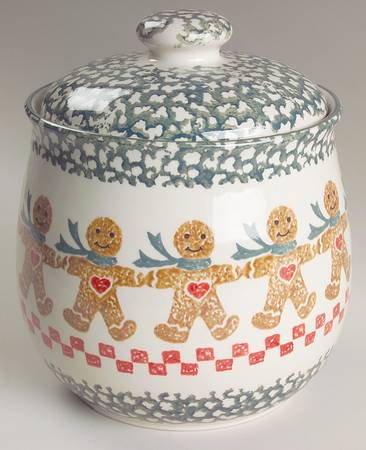 Gingerbread Cookie Jar & Lid